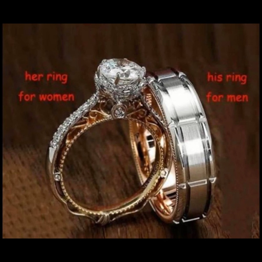 WEDDING BANDS PROPOSAL SET NEW GIFT BOXES !!